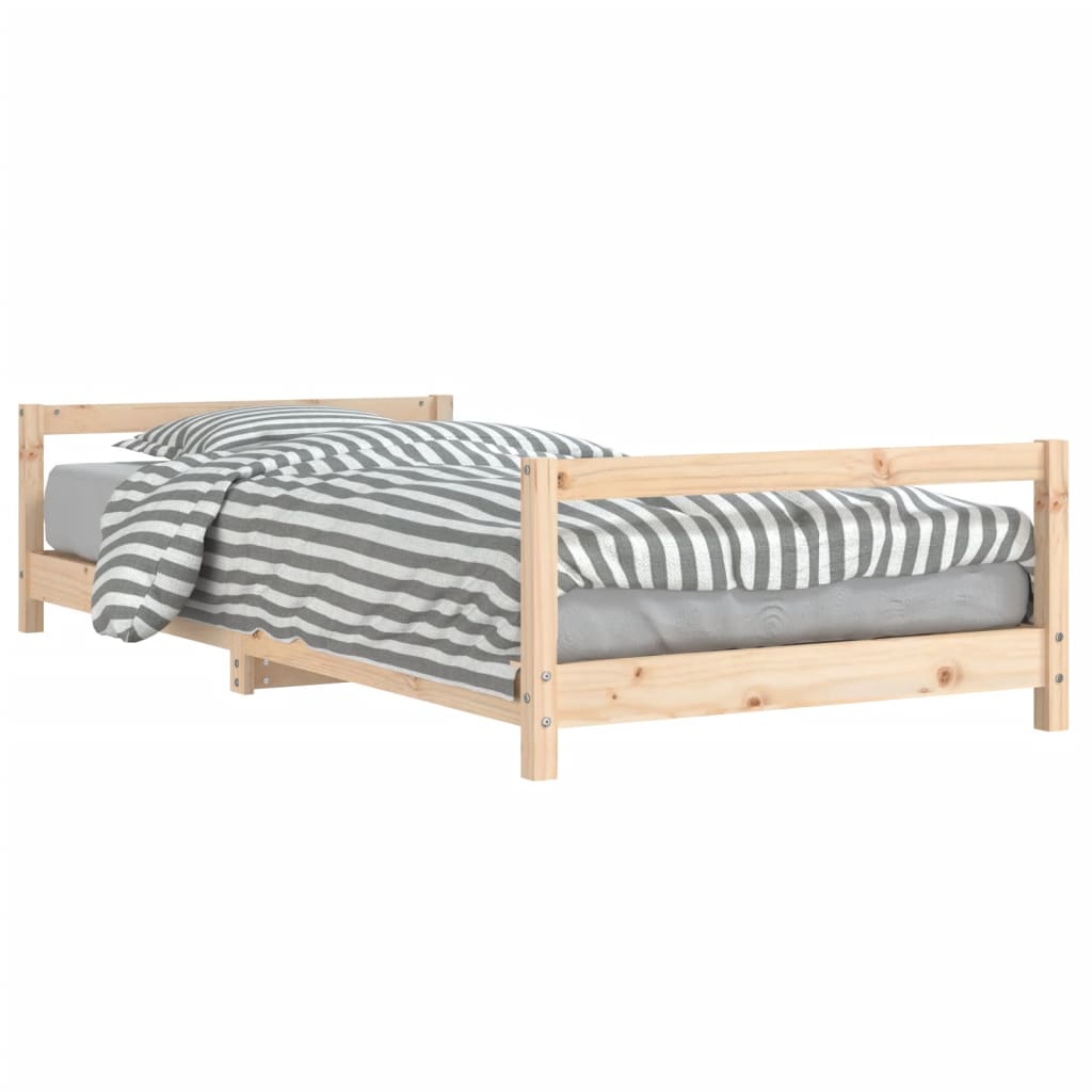 Kids Bed Frame 90x190 cm Solid Wood Pine