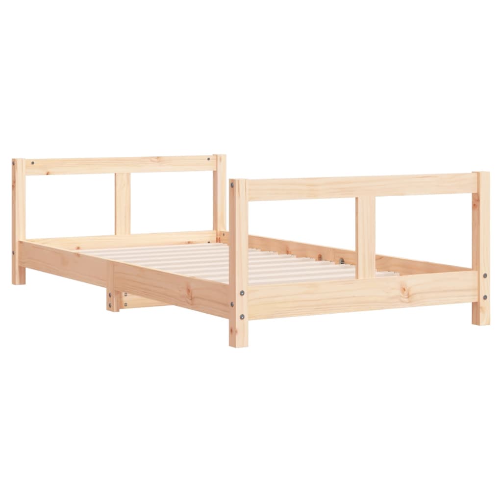 Kids Bed Frame 80x160 cm Solid Wood Pine