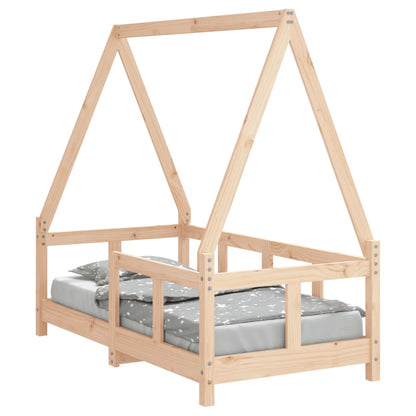 Kids Bed Frame 70x140 cm Solid Wood Pine