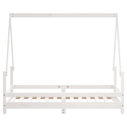 Kids Bed Frame White 80x160 cm Solid Wood Pine