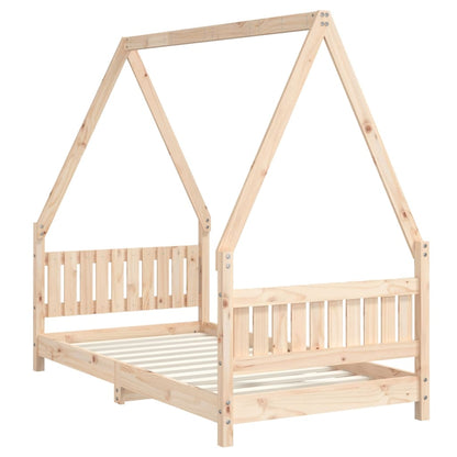 Kids Bed Frame 80x160 cm Solid Wood Pine