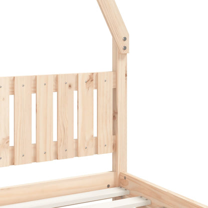 Kids Bed Frame 80x160 cm Solid Wood Pine