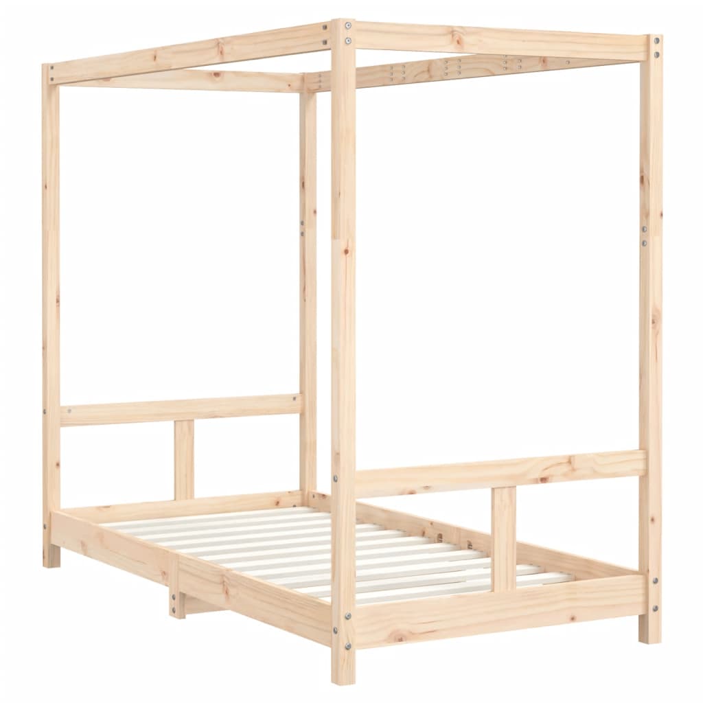 Kids Bed Frame 80x160 cm Solid Wood Pine