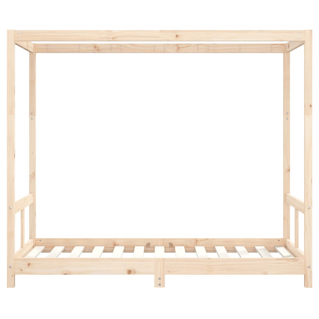 Kids Bed Frame 80x160 cm Solid Wood Pine