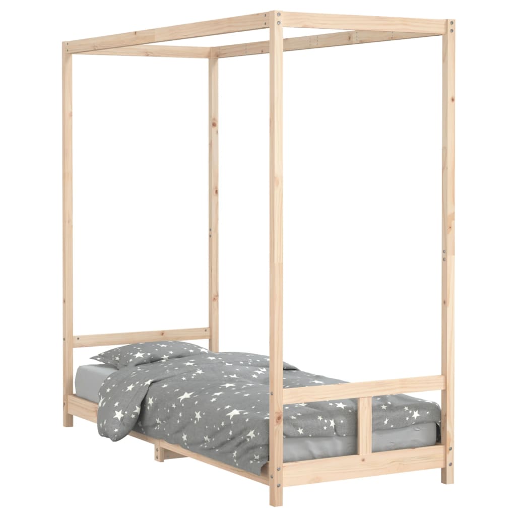 Kids Bed Frame 80x200 cm Solid Wood Pine