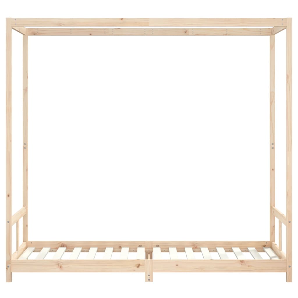 Kids Bed Frame 80x200 cm Solid Wood Pine