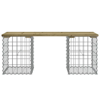 Garden Bench Gabion Design 103x31x42 cm Impregnated Wood Pine