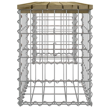 Garden Bench Gabion Design 103x31x42 cm Impregnated Wood Pine