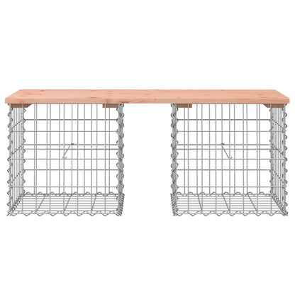 Garden Bench Gabion Design 103x44x42 cm Solid Wood Douglas