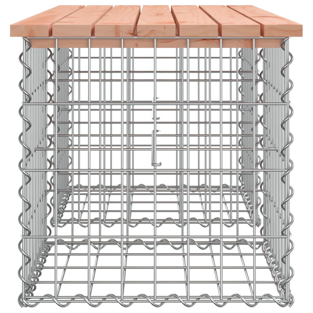 Garden Bench Gabion Design 103x44x42 cm Solid Wood Douglas