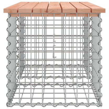 Garden Bench Gabion Design 103x44x42 cm Solid Wood Douglas