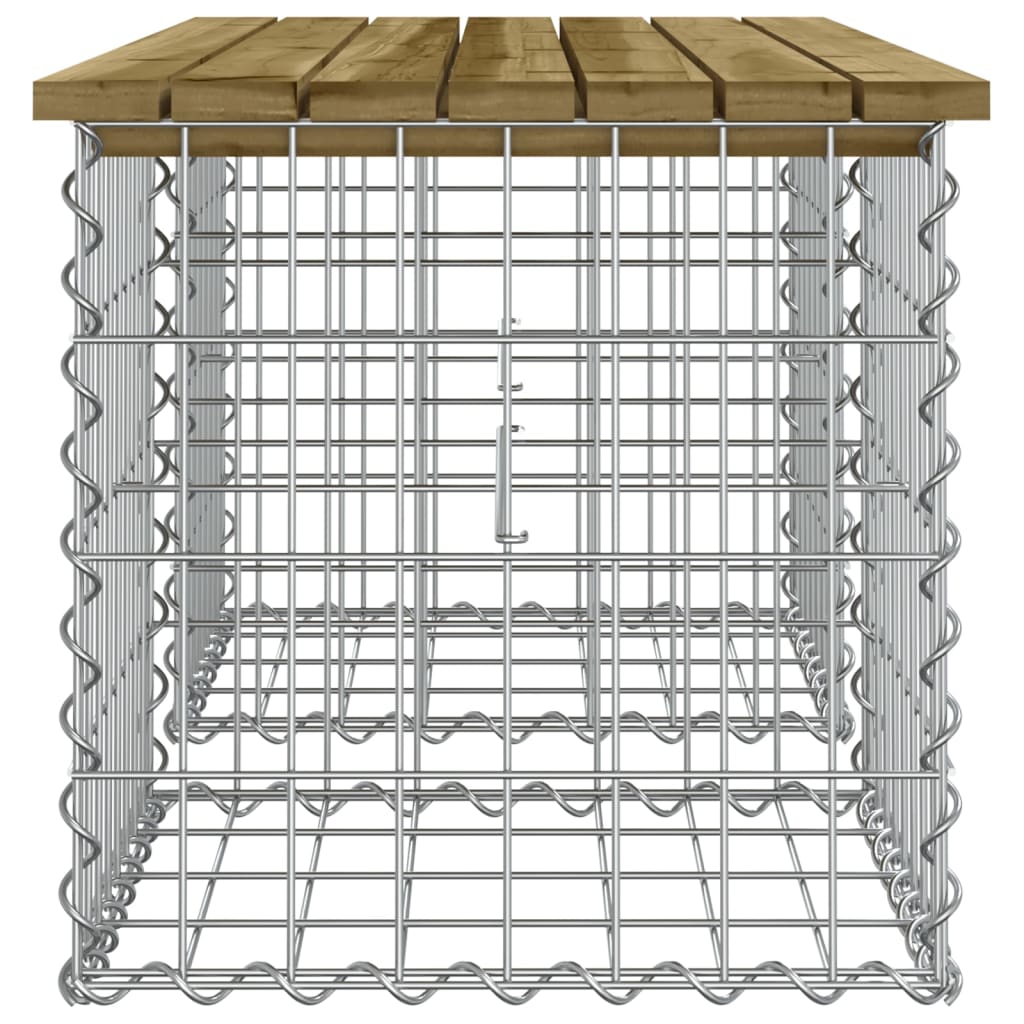 Garden Bench Gabion Design 103x44x42 cm Impregnated Wood Pine