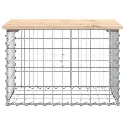 Garden Bench Gabion Design 63x44x42 cm Solid Wood Pine