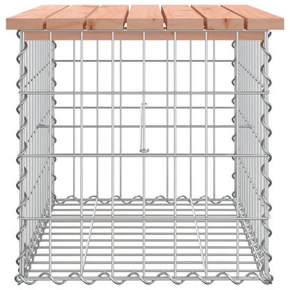 Garden Bench Gabion Design 63x44x42 cm Solid Wood Douglas