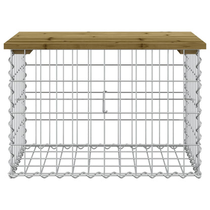 Garden Bench Gabion Design 63x44x42 cm Impregnated Wood Pine