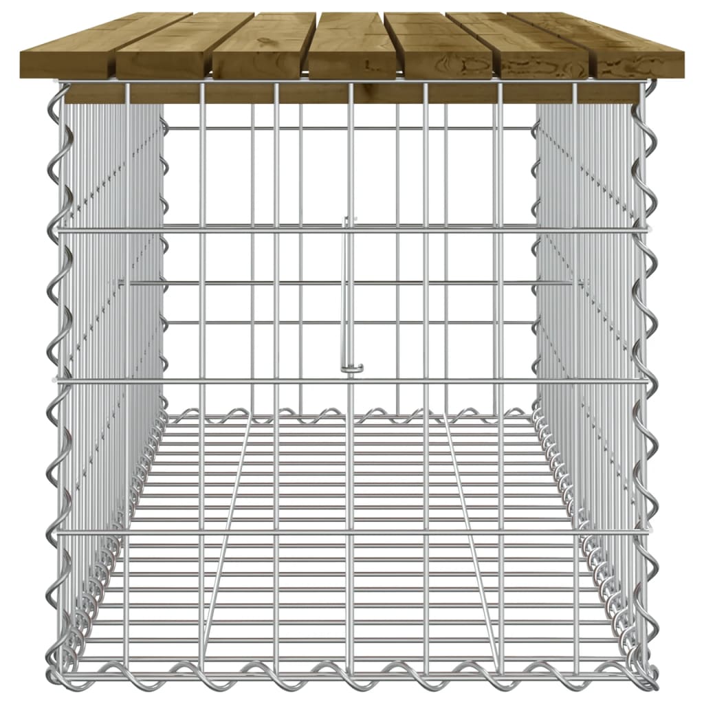 Garden Bench Gabion Design 103x44x42 cm Impregnated Wood Pine