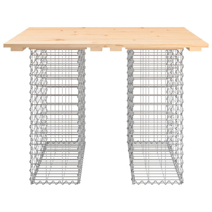 Garden Bench Gabion Design 100x102x72 cm Solid Wood Pine