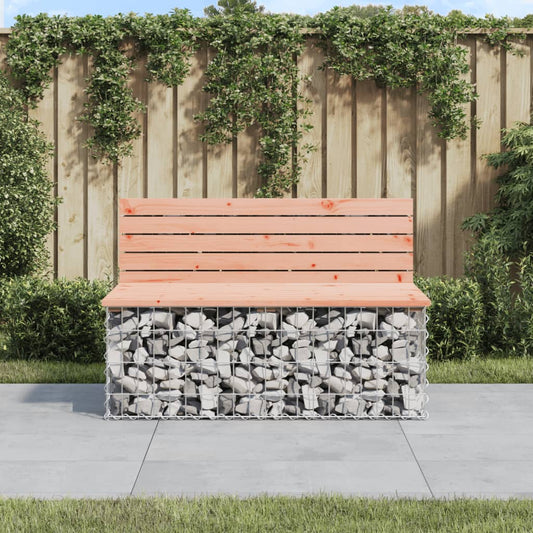 Garden Bench Gabion Design 103x70x65 cm Solid Wood Douglas