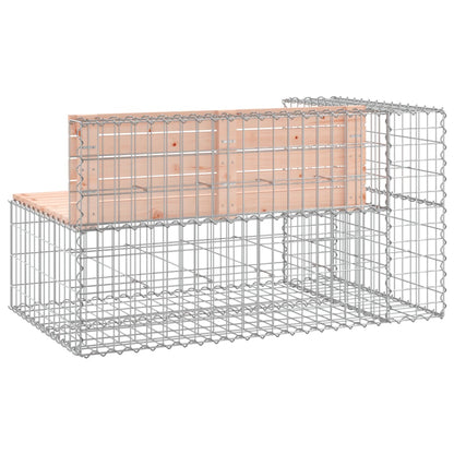 Garden Bench Gabion Design 122x71x65.5 cm Solid Wood Douglas