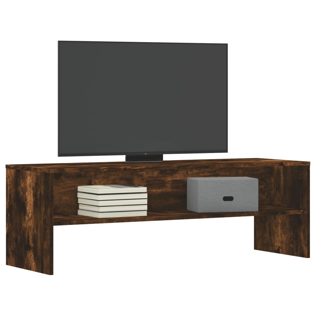 TV Cabinet Smoked Oak 120x40x40 cm Engineered Wood