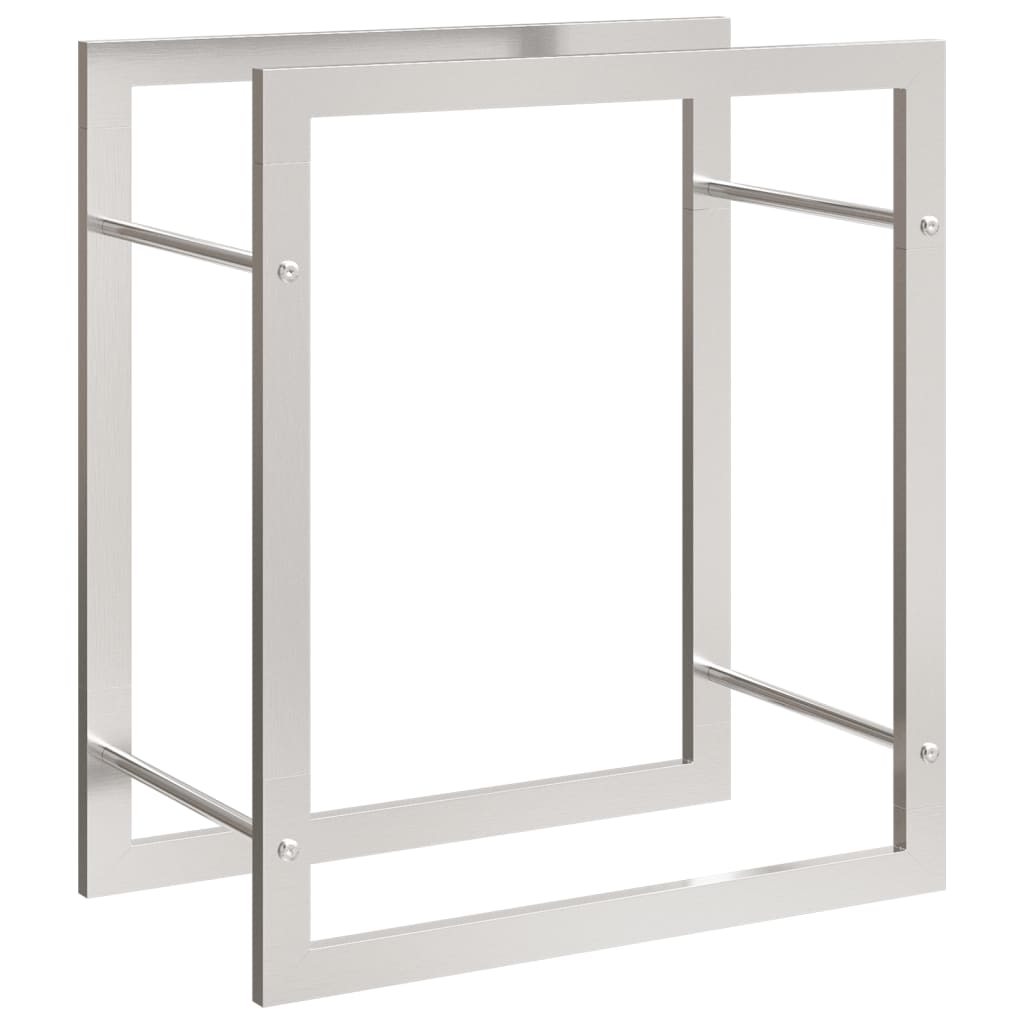 Firewood Rack 50x28x56 cm Stainless Steel