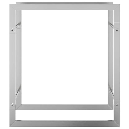 Firewood Rack 50x28x56 cm Stainless Steel