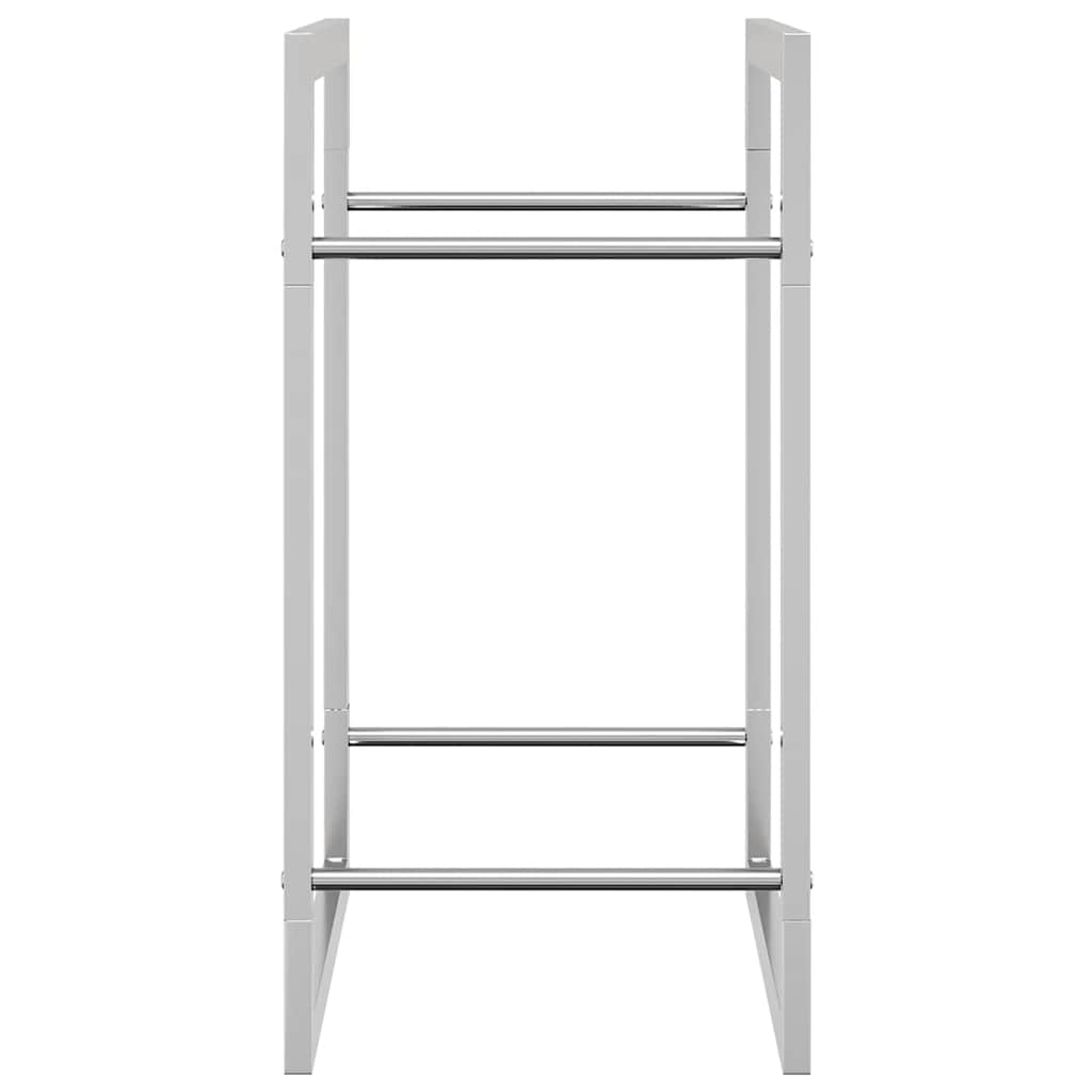 Firewood Rack 50x28x56 cm Stainless Steel