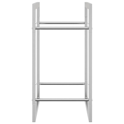 Firewood Rack 50x28x56 cm Stainless Steel