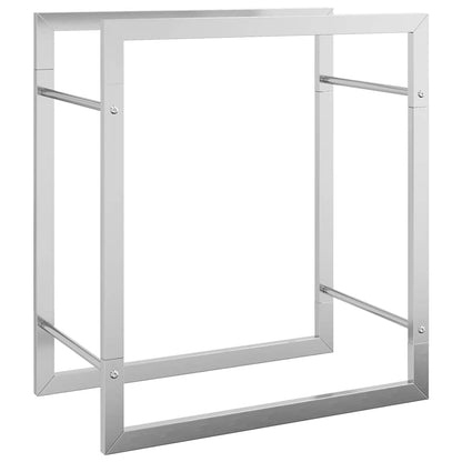 Firewood Rack 50x28x56 cm Stainless Steel