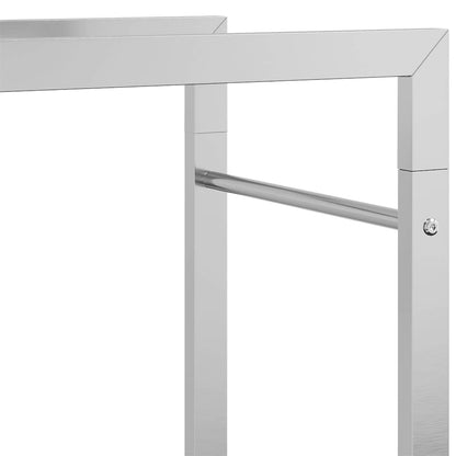 Firewood Rack 50x28x56 cm Stainless Steel