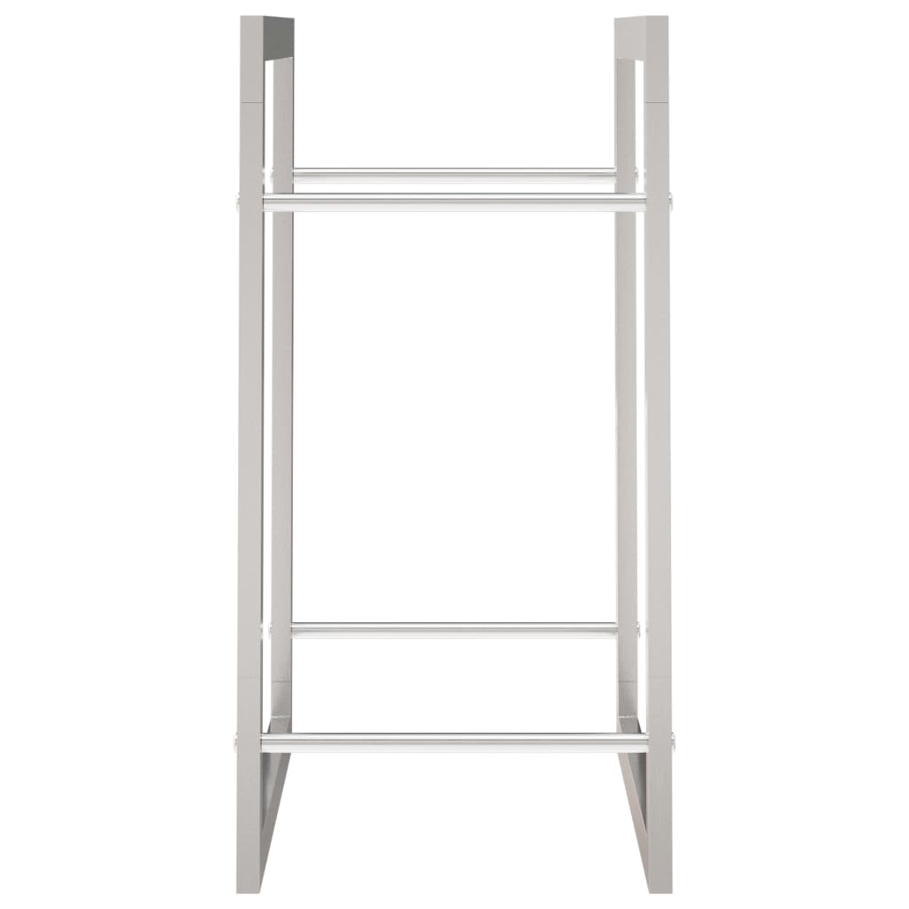 Firewood Rack 80x28x86 cm Stainless Steel