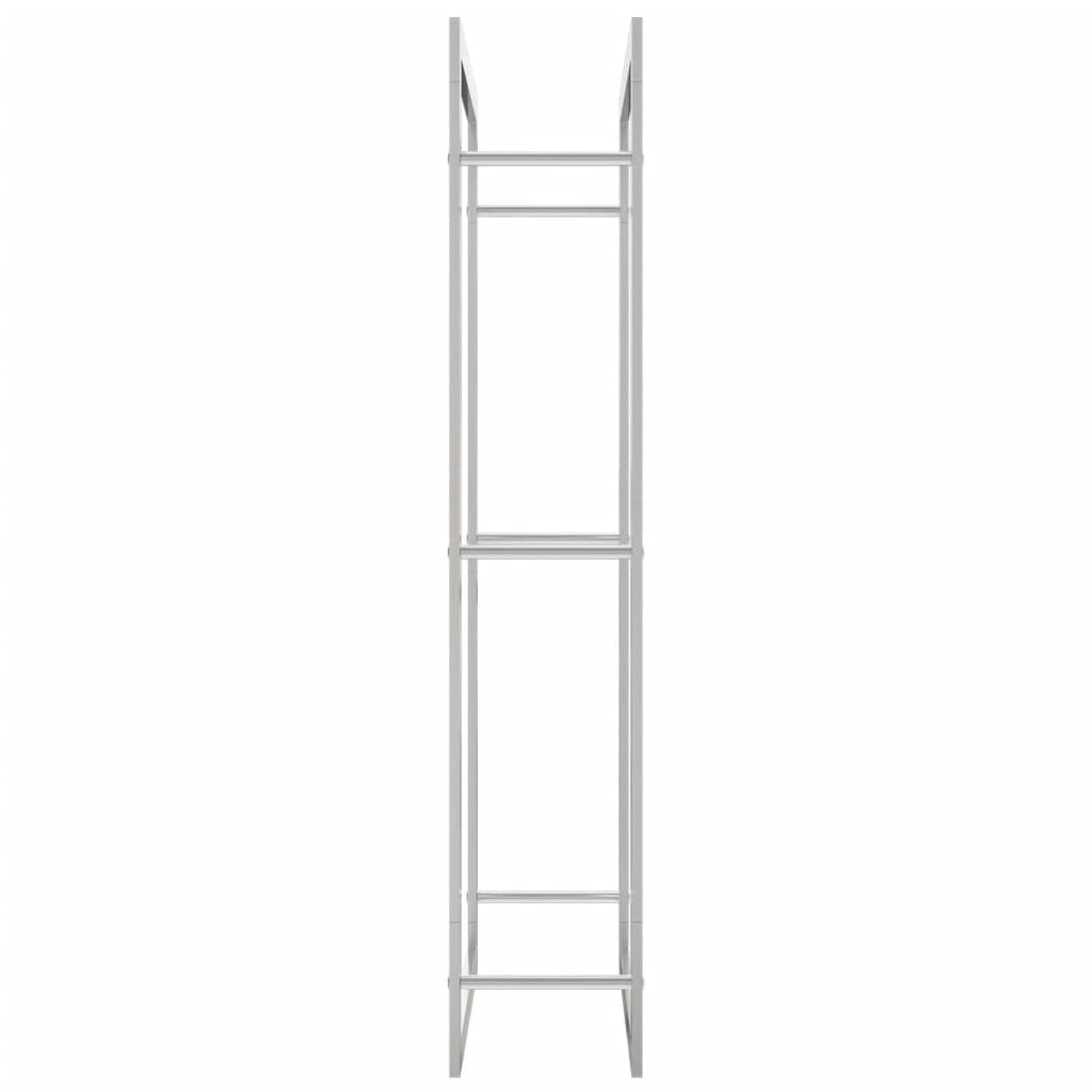 Firewood Rack 80x28x154 cm Stainless Steel