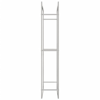 Firewood Rack 80x28x154 cm Stainless Steel