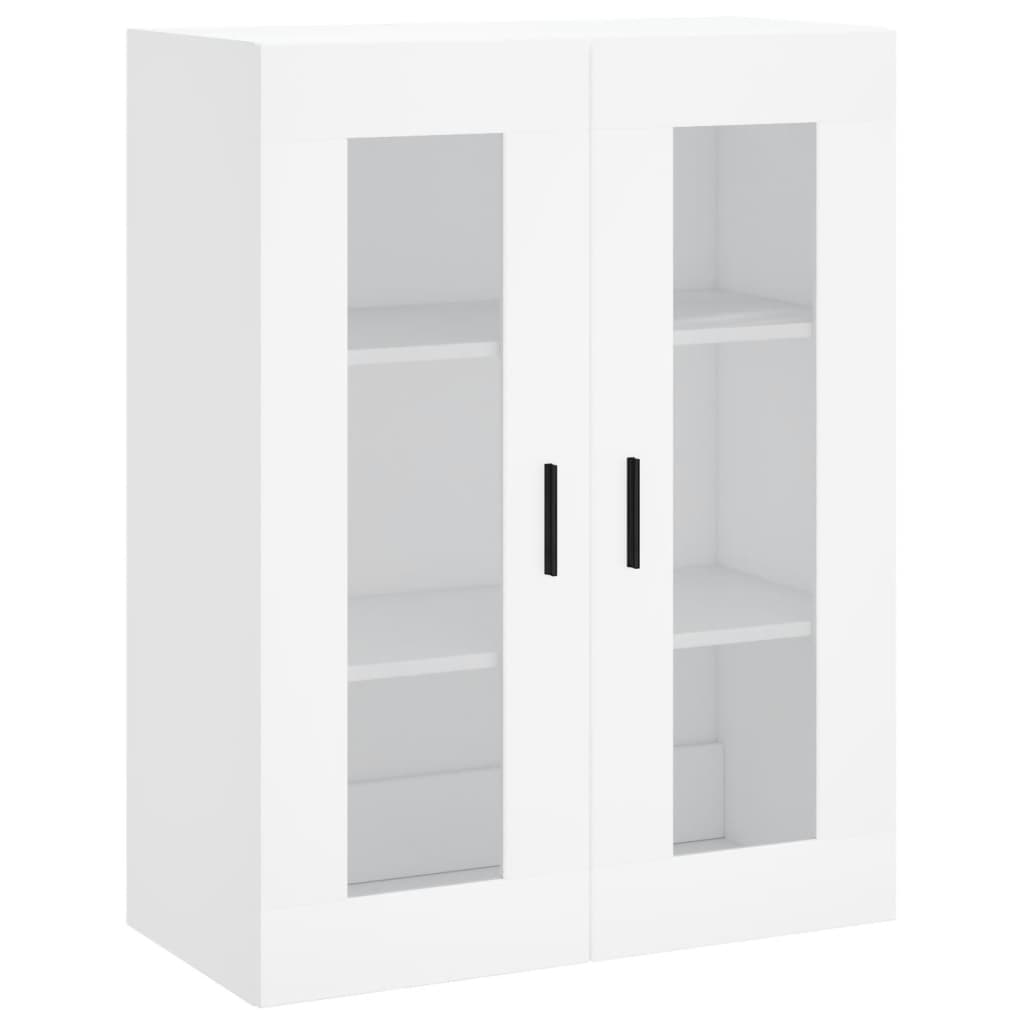 Wall Mounted Cabinets 2 pcs White Engineered Wood