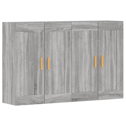 Wall Mounted Cabinets 2 pcs Grey Sonoma Engineered Wood