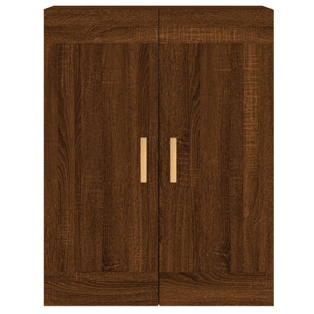 Wall Mounted Cabinets 2 pcs Brown Oak Engineered Wood