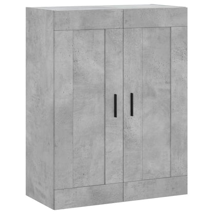 Wall Mounted Cabinets 2 pcs Concrete Grey Engineered Wood