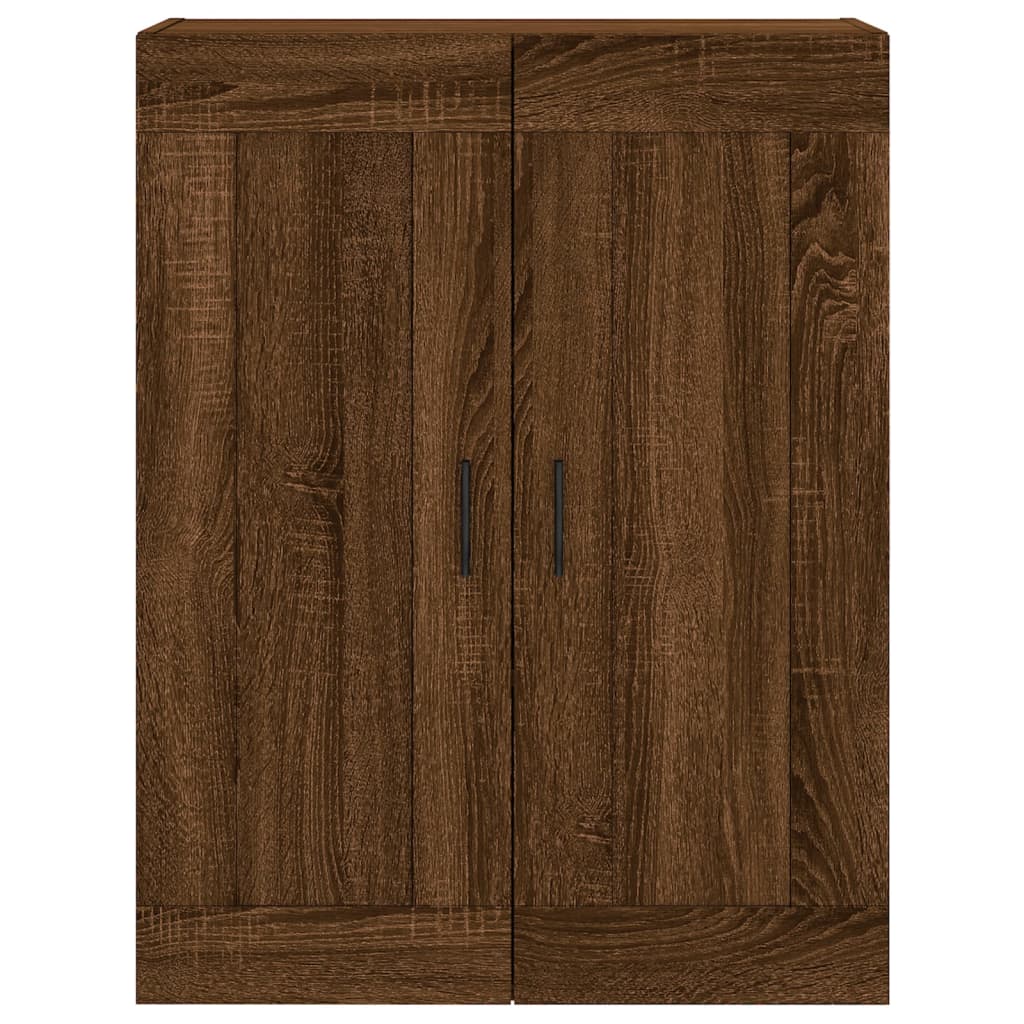 Wall Mounted Cabinets 2 pcs Brown Oak Engineered Wood