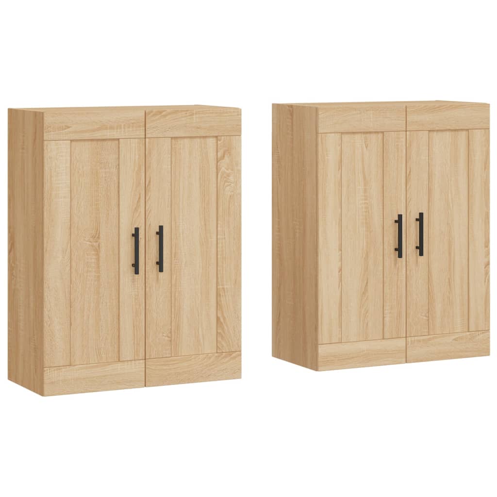 Wall Mounted Cabinets 2 pcs Sonoma Oak Engineered Wood