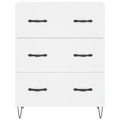 Highboard White 69.5x34x180 cm Engineered Wood