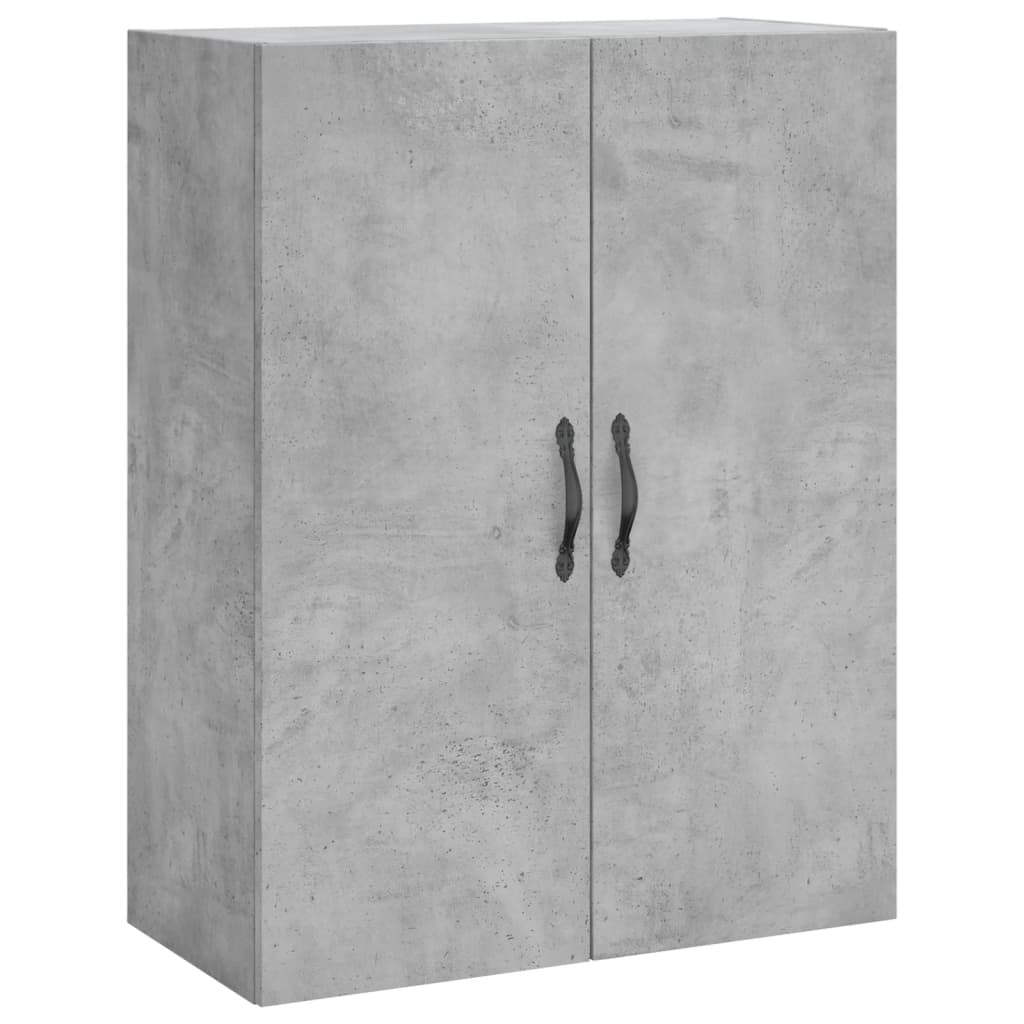 Highboard Concrete Grey 69.5x34x180 cm Engineered Wood