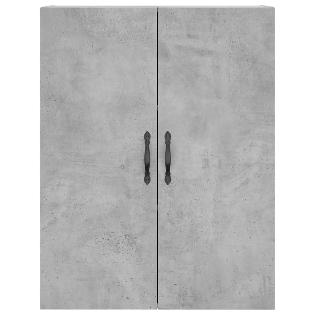 Highboard Concrete Grey 69.5x34x180 cm Engineered Wood