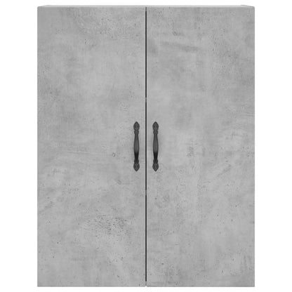 Highboard Concrete Grey 69.5x34x180 cm Engineered Wood