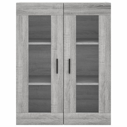 Highboard Grey Sonoma 69.5x34x180 cm Engineered Wood