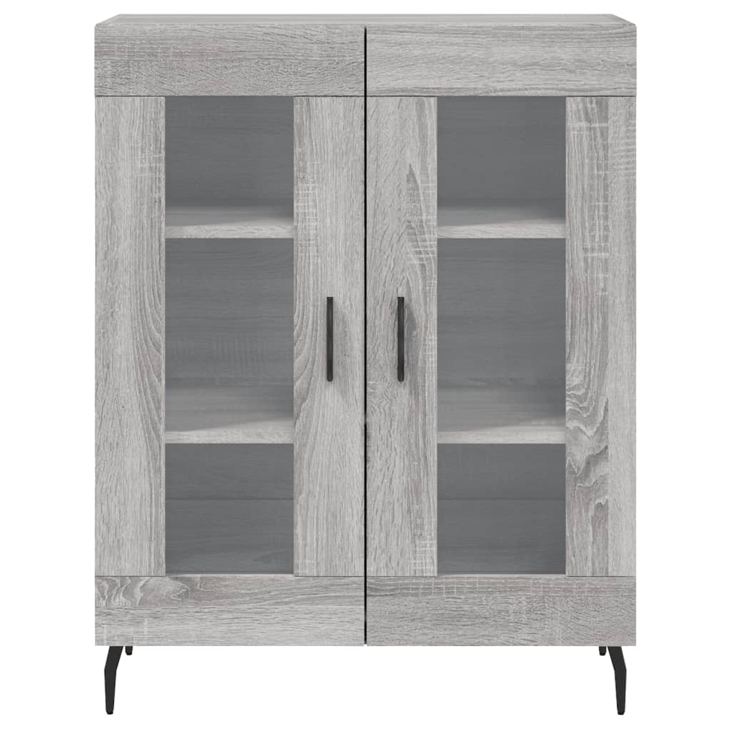 Highboard Grey Sonoma 69.5x34x180 cm Engineered Wood