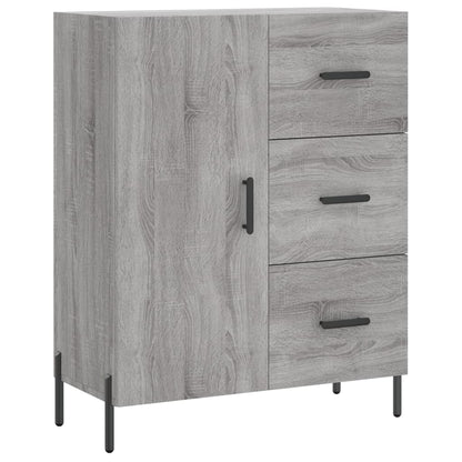 Highboard Grey Sonoma 69.5x34x180 cm Engineered Wood