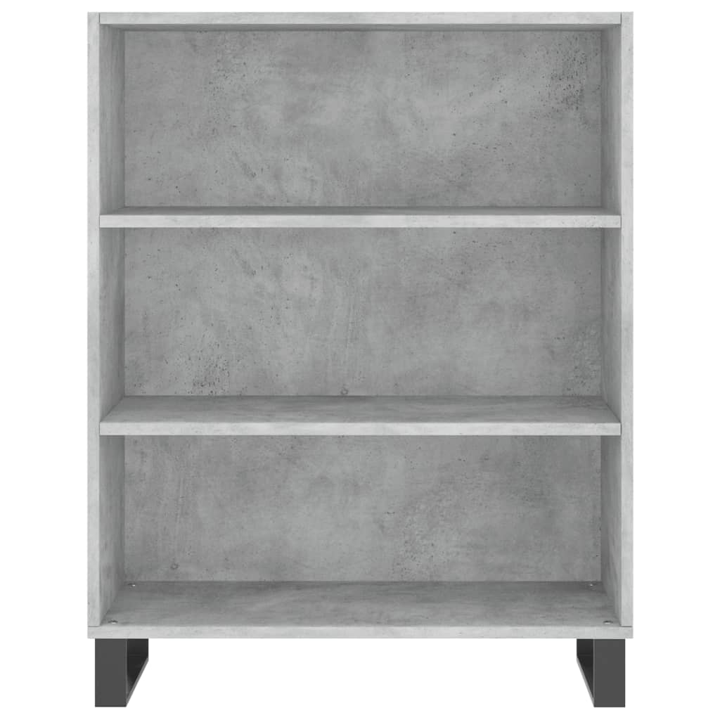 Highboard Concrete Grey 69.5x34x180 cm Engineered Wood