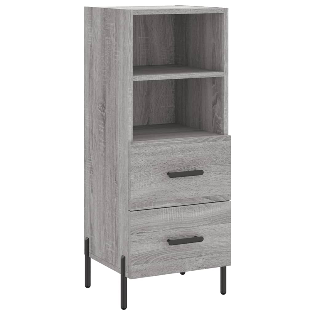 Highboard Grey Sonoma 34.5x34x180 cm Engineered Wood