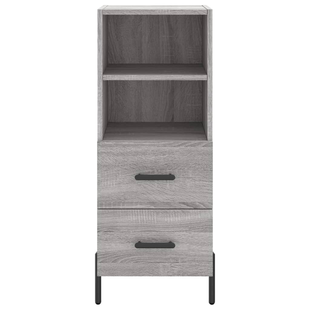 Highboard Grey Sonoma 34.5x34x180 cm Engineered Wood