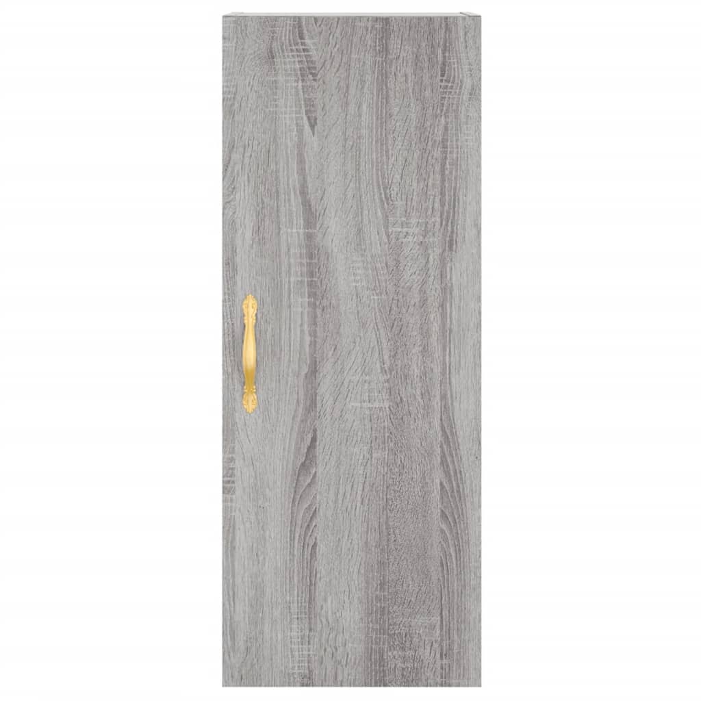 Highboard Grey Sonoma 34.5x34x180 cm Engineered Wood